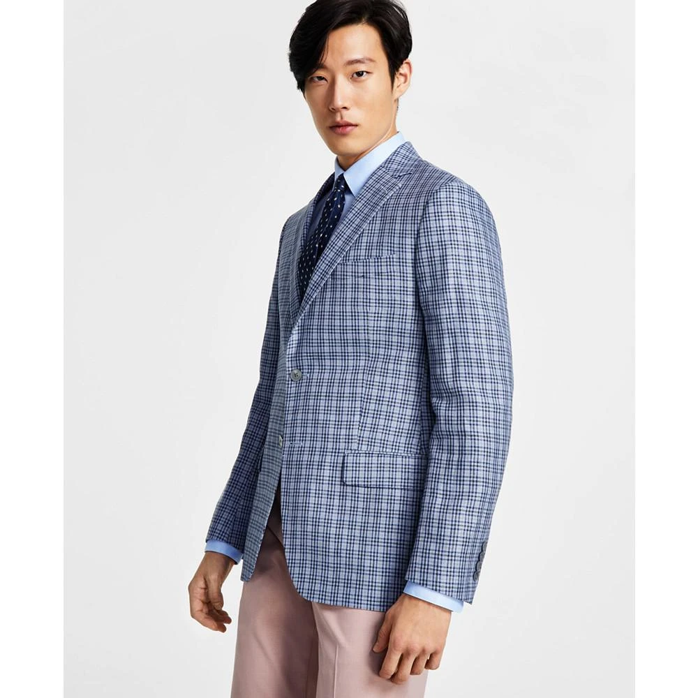 商品Ralph Lauren|Men’s Ultraflex Classic-Fit Patterned Linen Sportcoats,价格¥770,第1张图片