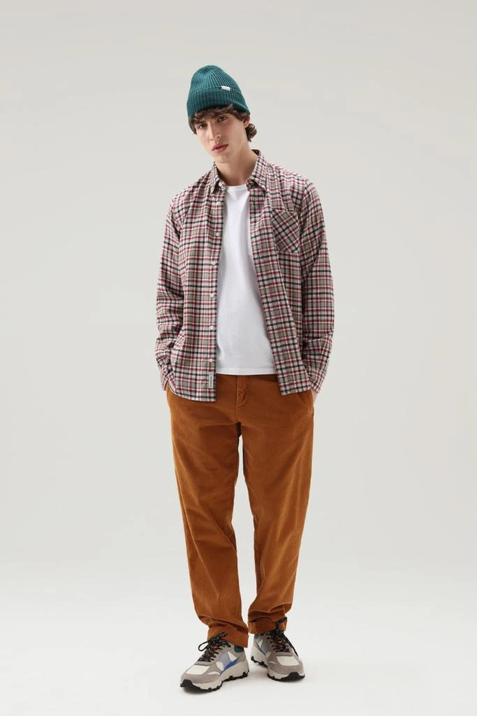 商品Woolrich|Checked Shirt in Wool Blend Flannel,价格¥1056,第2张图片详细描述