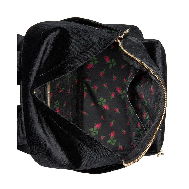 商品Betsey Johnson|Small Velvet Skull Backpack,价格¥727,第4张图片详细描述