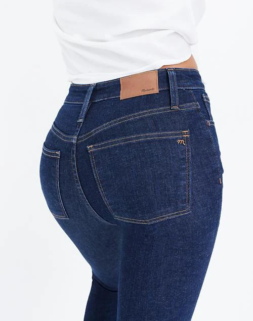 商品Madewell|Curvy High-Rise Skinny Jeans in Lucille Wash,价格¥555,第4张图片详细描述