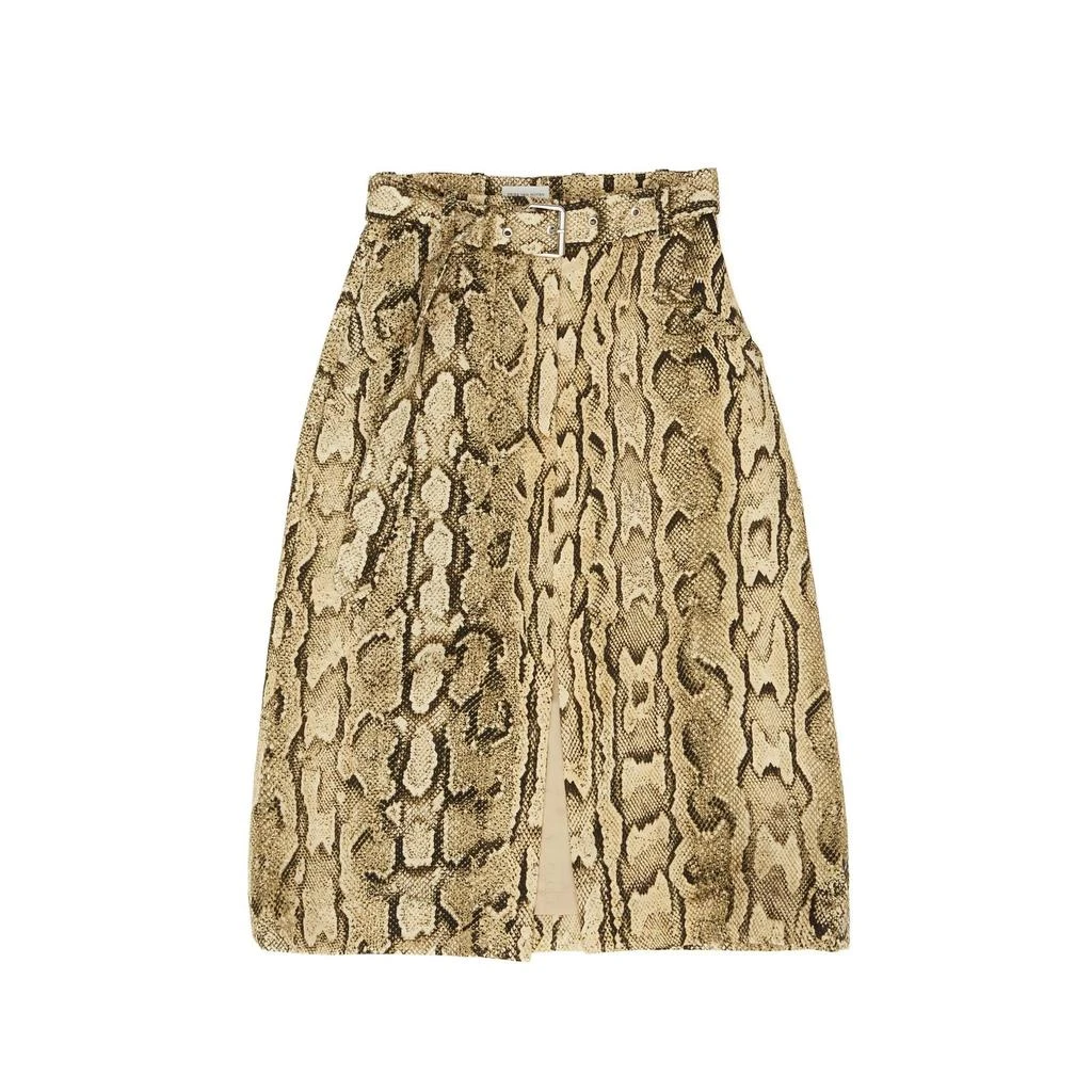商品Dries Van Noten|Dries Van Noten Snake Printed Belted Skirt,价格¥8019,第1张图片