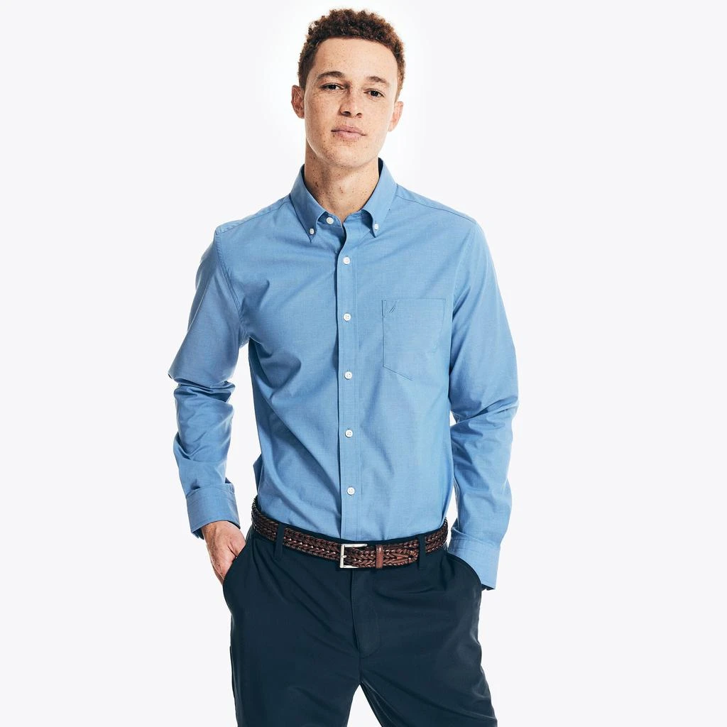 商品Nautica|男士棉质弹力衬衣,价格¥240,第1张图片