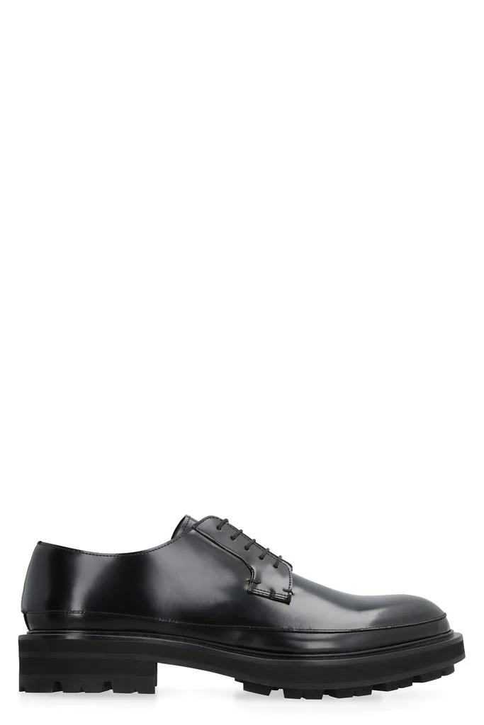 商品Alexander McQueen|LEATHER LACE-UP DERBY SHOES,价格¥5607,第1张图片