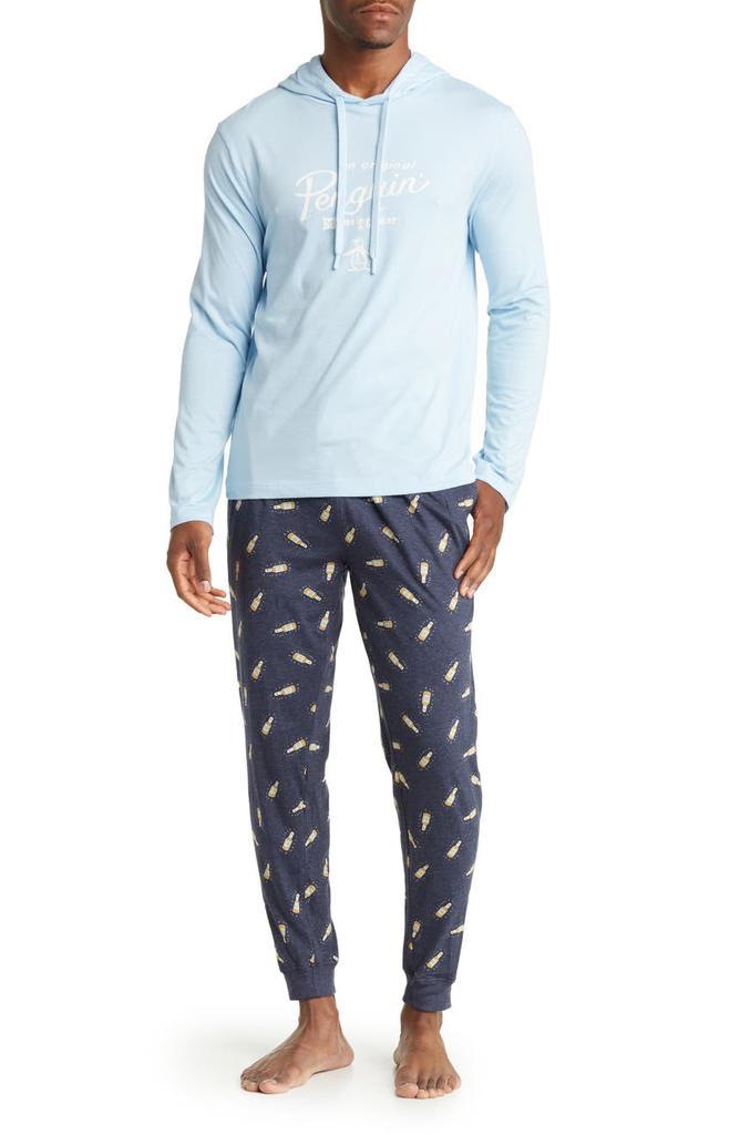 商品Original Penguin|Hooded T-Shirt & Joggers Pajamas,价格¥334,第1张图片