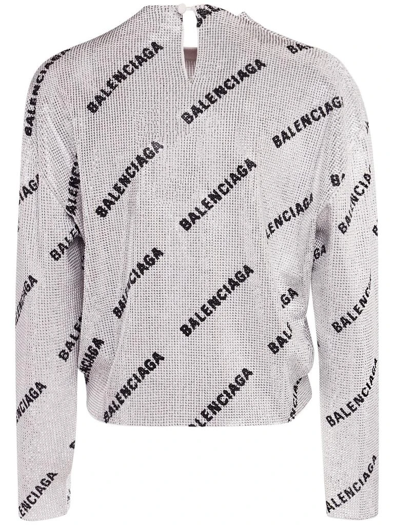 商品Balenciaga|All Over Mini Logo Sweater,价格¥25879,第5张图片详细描述