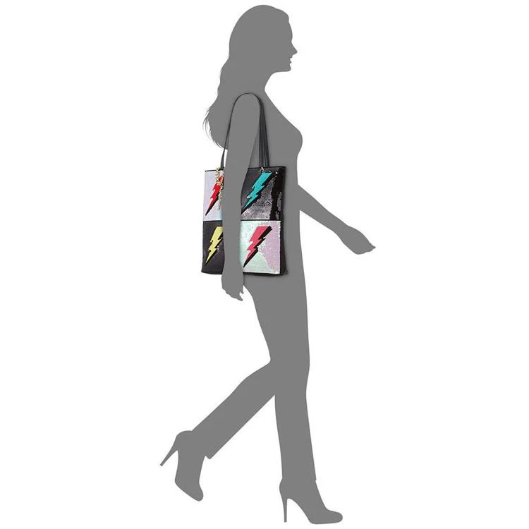 商品Betsey Johnson|Sequined Lightning Medium Tote,价格¥313,第2张图片详细描述