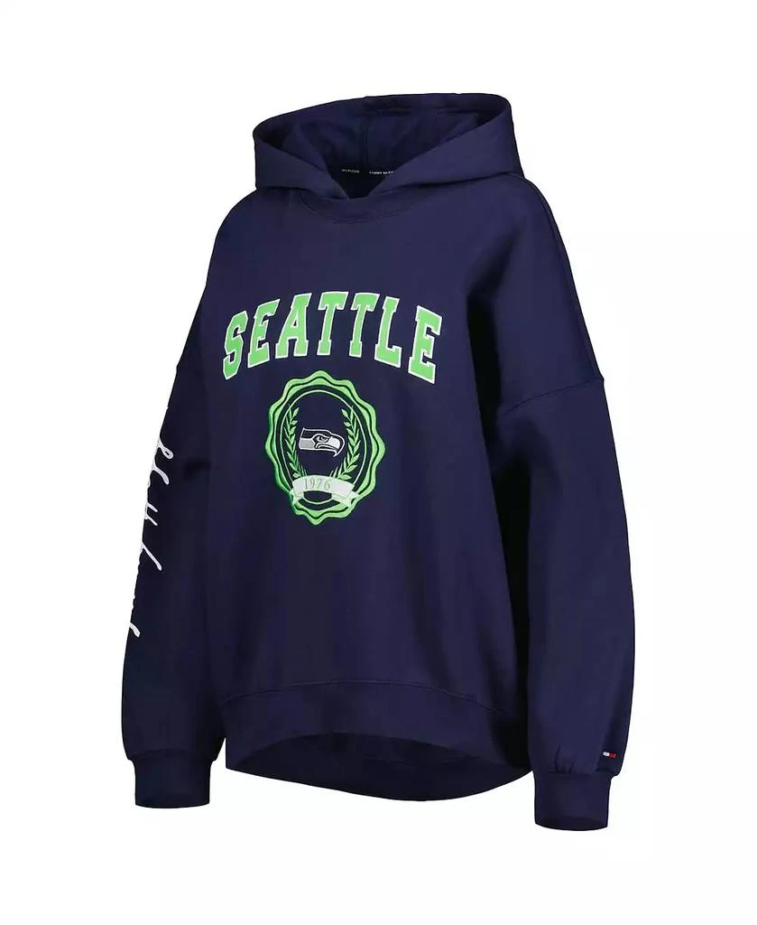 商品Tommy Hilfiger|Women's College Navy Seattle Seahawks Becca Drop Shoulder Pullover Hoodie,价格¥502,第4张图片详细描述