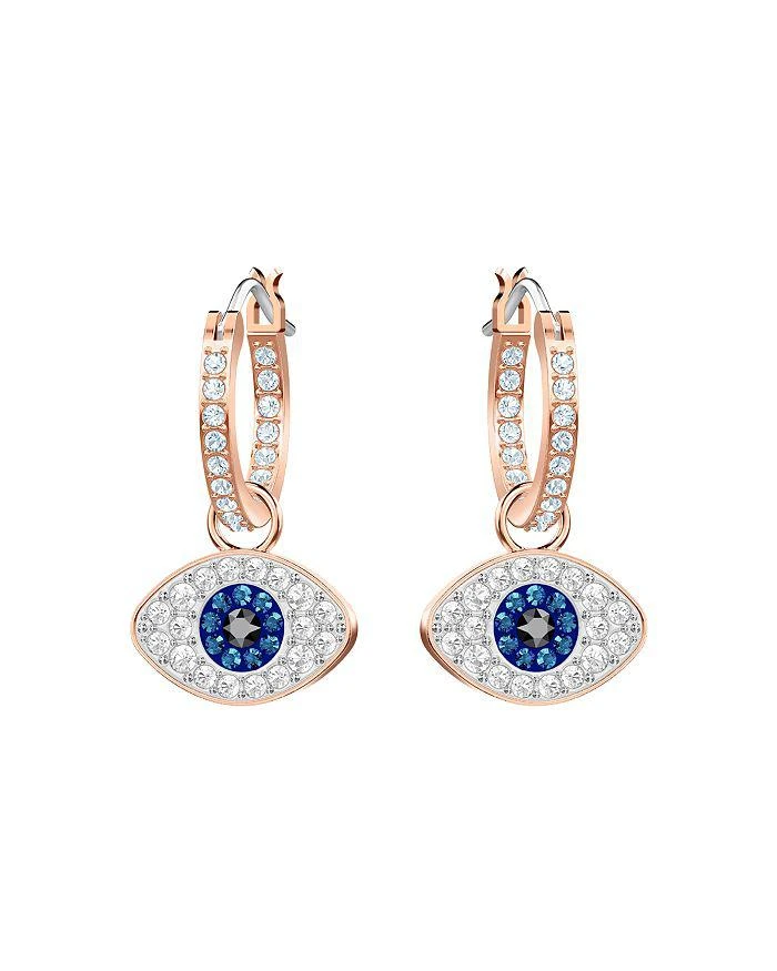 商品Swarovski|Symbolic Evil Eye Hoop Earrings,价格¥884,第1张图片详细描述