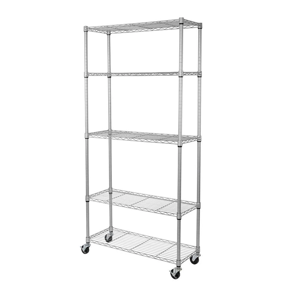 商品Seville Classics|UltraDurable 5-Tier NSF Steel Wire Shelving System,价格¥965,第1张图片