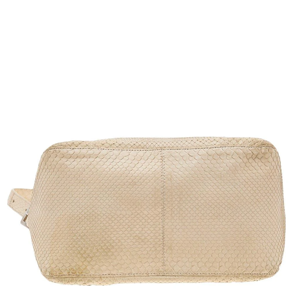 Fendi Light Beige Python Mama Baguette Shoulder Bag 商品