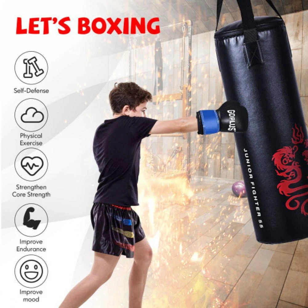 5 Pieces 40Lbs Filled Punching Boxing Set with Jump Rope and Gloves 商品