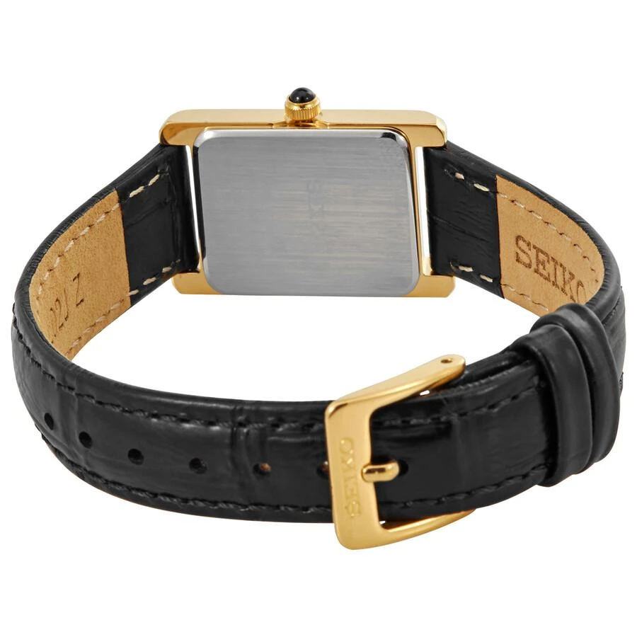 商品Seiko|精工石英白色表盘黑色皮革女士手表 SWR054,价格¥1050,第3张图片详细描述