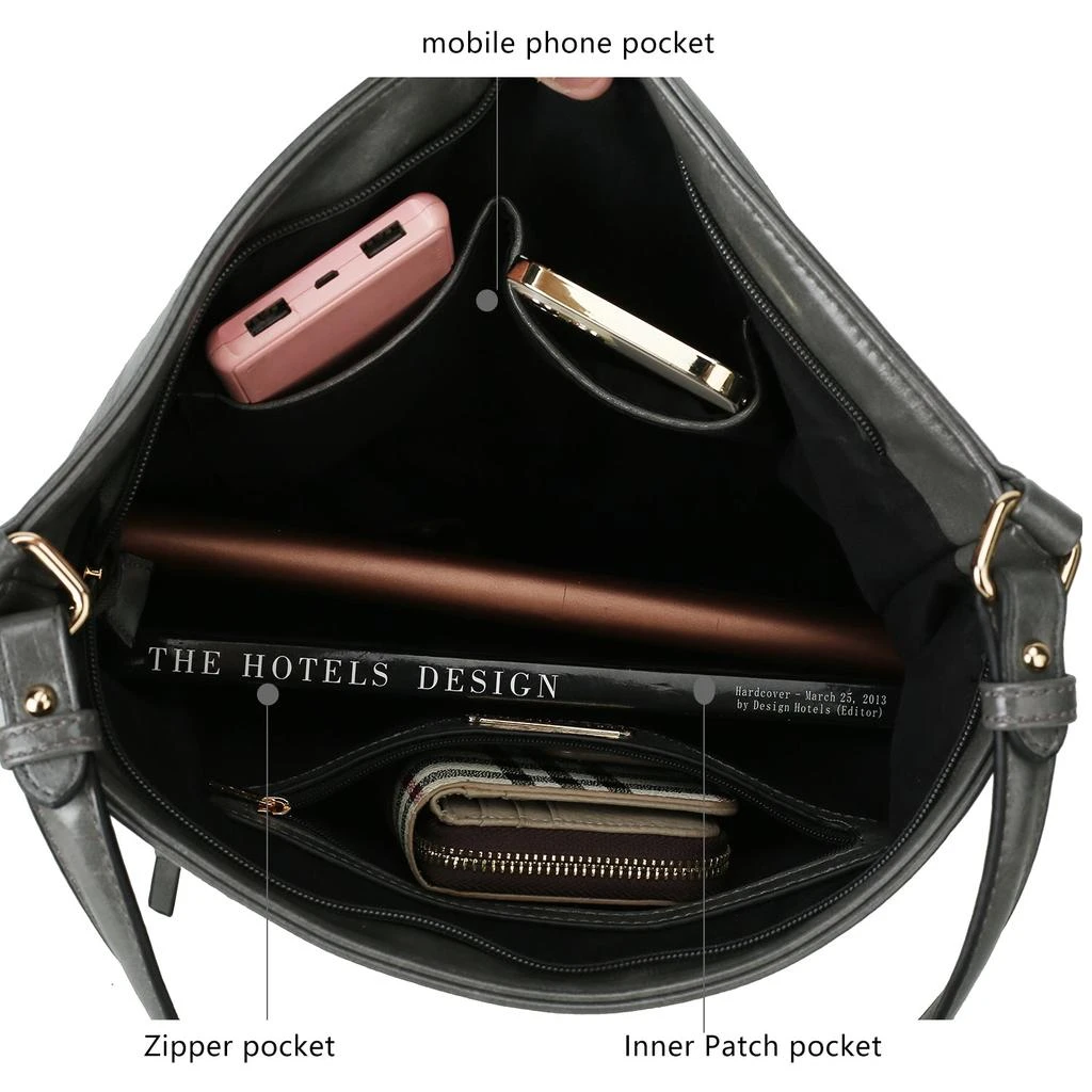 商品MKF Collection By Mia K.|Sierra Vegan Leather Women’s Shoulder Bag,价格¥496,第5张图片详细描述