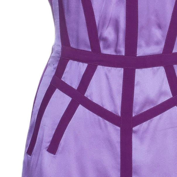 Narciso Rodriguez Purple Satin Panel Shift Dress M 商品