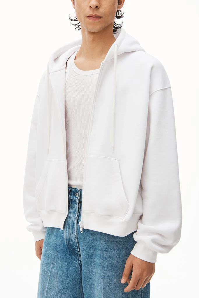 商品Alexander Wang|ZIP HOODIE IN DENSE FLEECE,价格¥2865,第5张图片详细描述