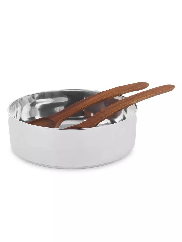 商品Nambé|Oblong Nest Salad Bowl & Servers Set,价格¥937,第3张图片详细描述