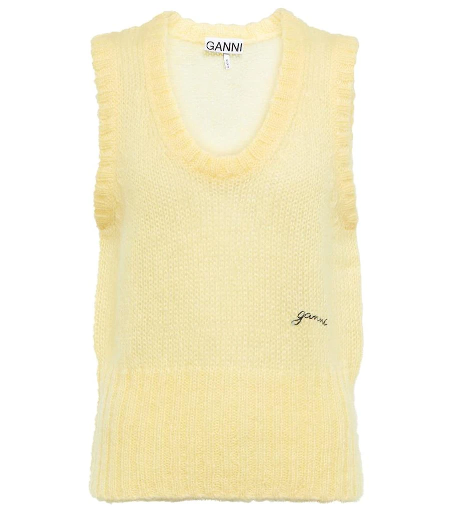 商品Ganni|Mohair-blend vest,价格¥880,第1张图片