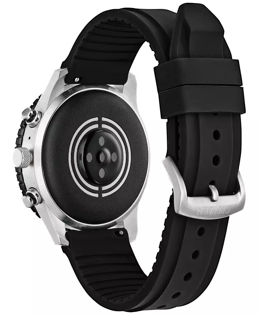 商品Citizen|Unisex CZ Smart Wear OS Black Silicone Strap Smart Watch 45mm,价格¥1403,第3张图片详细描述