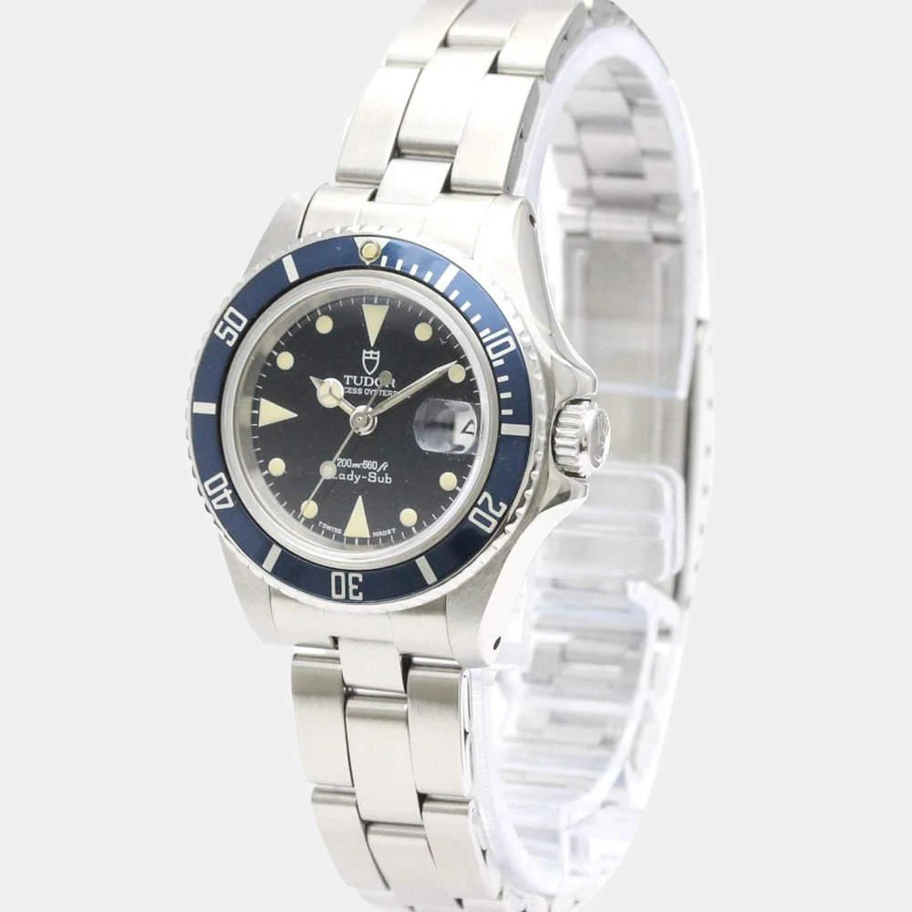 商品[二手商品] Tudor|Tudor Blue Stainless Steel Lady Sub 96090 Automatic Women's Wristwatch 27 mm,价格¥12910,第1张图片