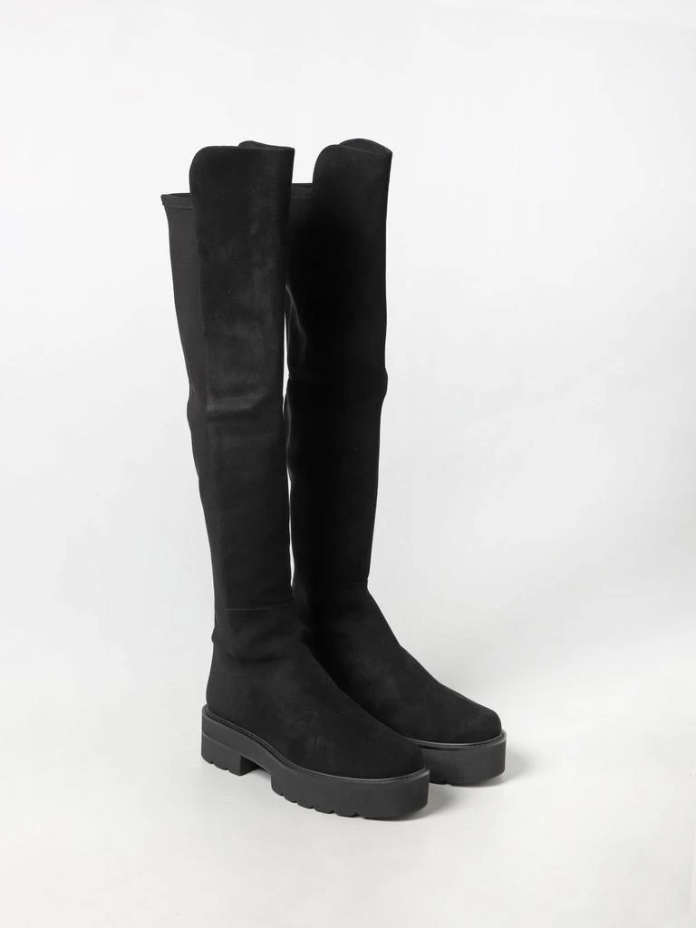 商品Stuart Weitzman|Stuart Weitzman 5050 Ultralift boot in suede and fabric,价格¥2071,第2张图片详细描述