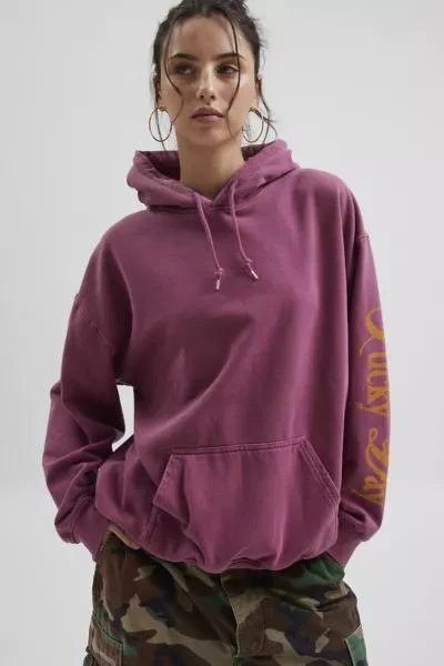 商品Urban Outfitters|Lucky Day Graphic Overdyed Hoodie Sweatshirt,价格¥418,第2张图片详细描述