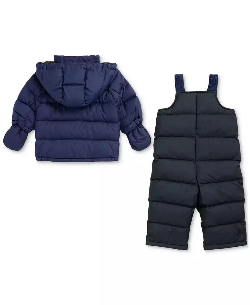 商品Ralph Lauren|Baby Boys Hooded Snowsuit Set,价格¥1398,第2张图片详细描述