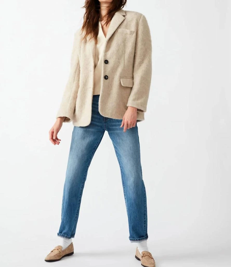 商品Steve Madden|Nana Blazer Coat In Cream,价格¥577,第2张图片详细描述