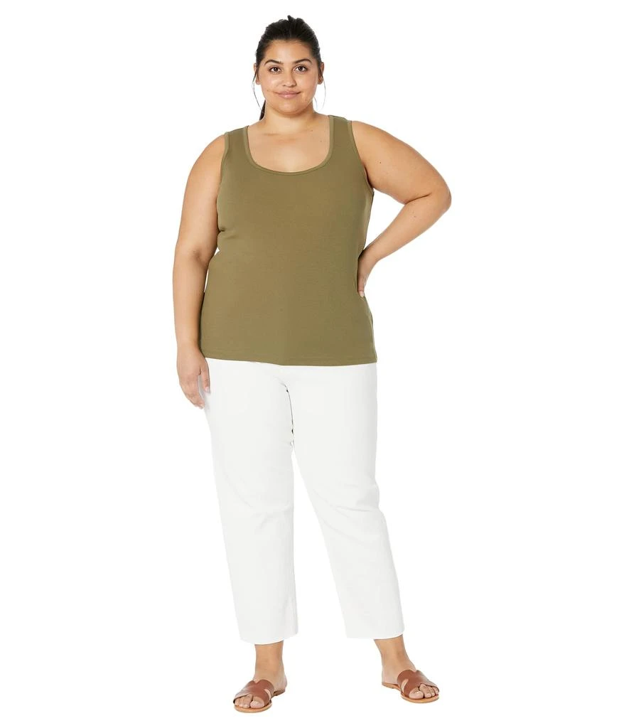 商品Ralph Lauren|Plus Size Stretch Cotton Tank Top,价格¥376,第5张图片详细描述