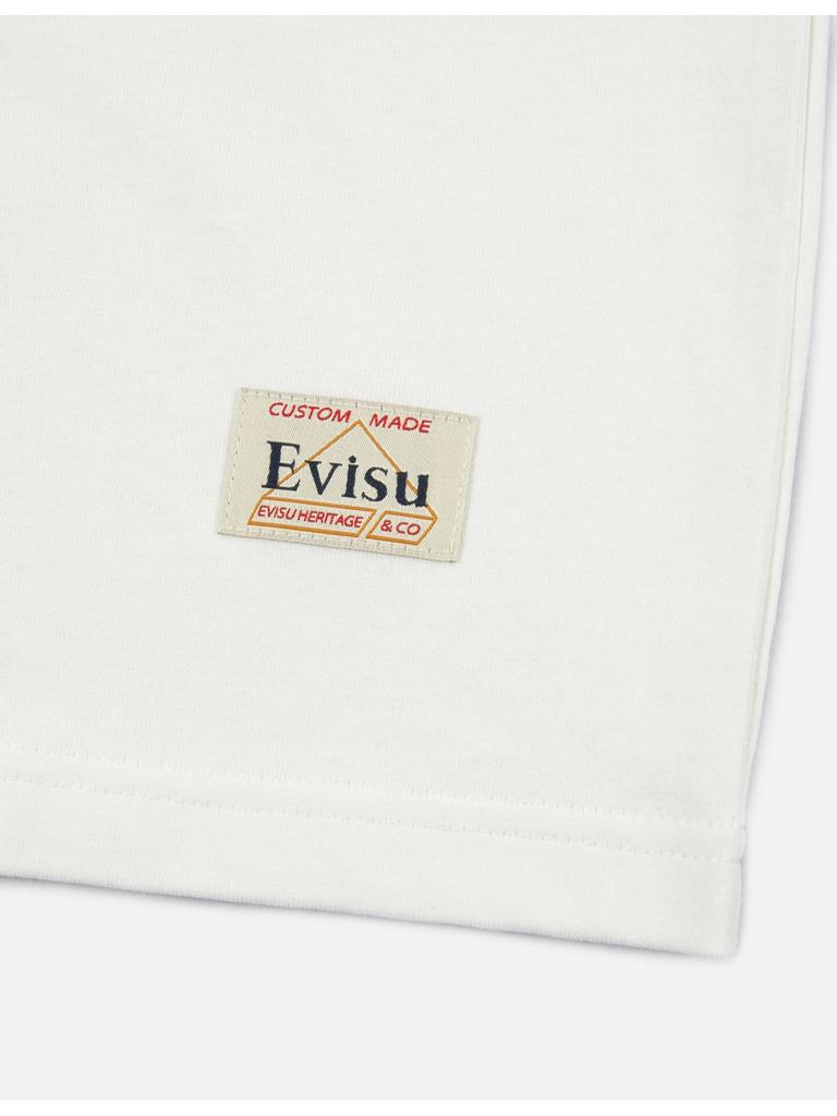 Evisu White Cotton T-shirt商品第4张图片规格展示