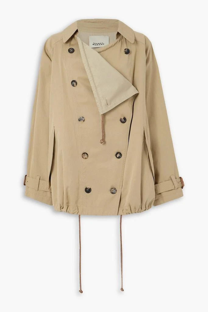 商品Isabel Marant|Dusika double-breasted cotton-twill trench coat,价格¥7054,第1张图片