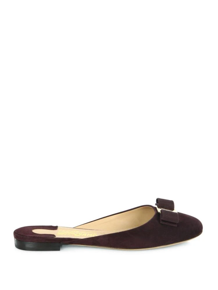 商品Salvatore Ferragamo|Emile Suede Slide Flats,价格¥1484,第5张图片详细描述