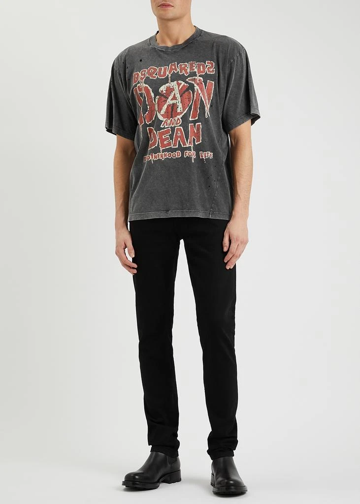 商品DSQUARED2|Dean And Dan printed cotton T-shirt,价格¥1426,第4张图片详细描述