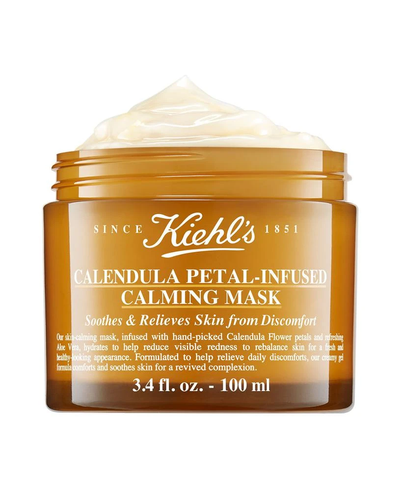 商品Kiehl's|Calendula Petal-Infused Calming Mask With Aloe Vera, 3.4 oz.,价格¥367,第2张图片详细描述