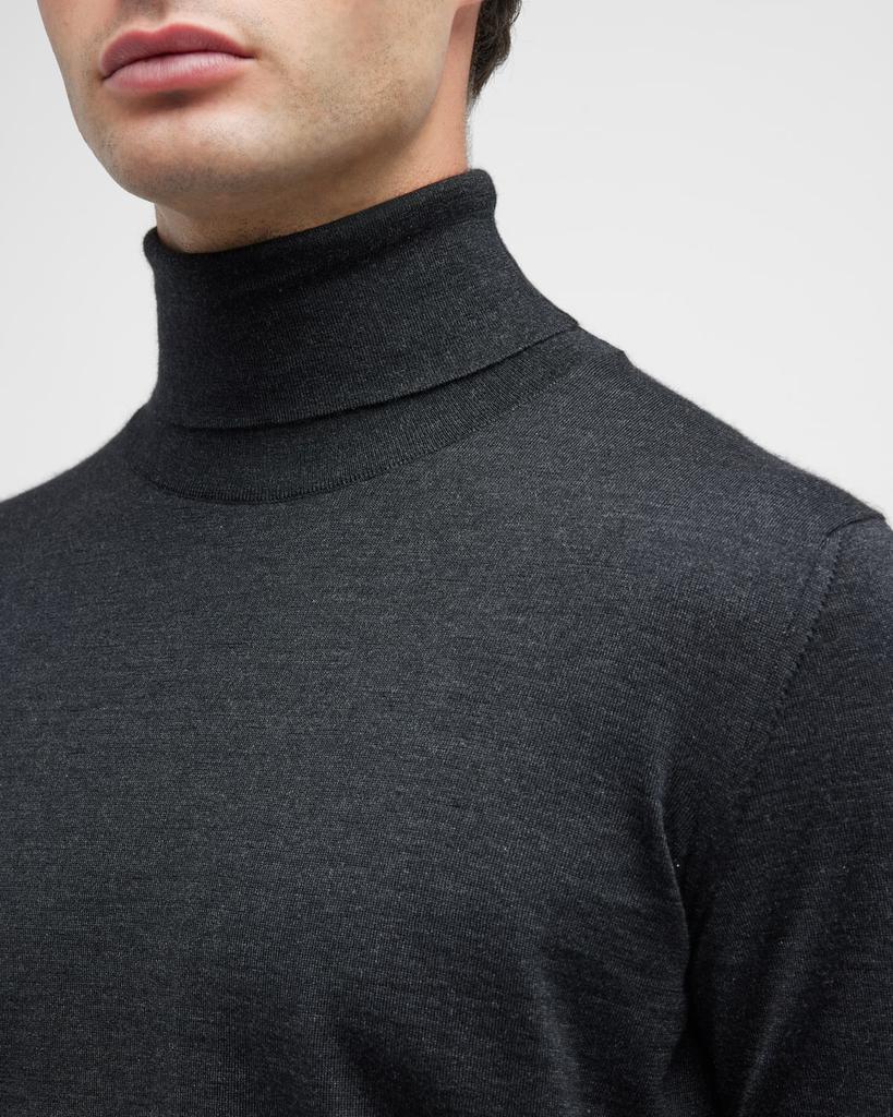 Men's Cashmere-Silk Turtleneck Sweater商品第7张图片规格展示