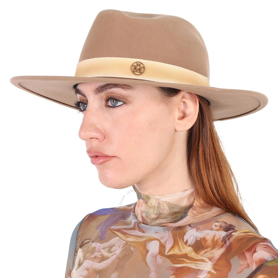 商品MAISON MICHEL|True Camel Kyra Iconic Wool Felt Fedora Hat,价格¥1459,第2张图片详细描述