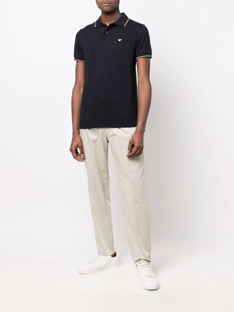 商品Emporio Armani|EMPORIO ARMANI - Logo Cotton Polo Shirt,价格¥776,第2张图片详细描述