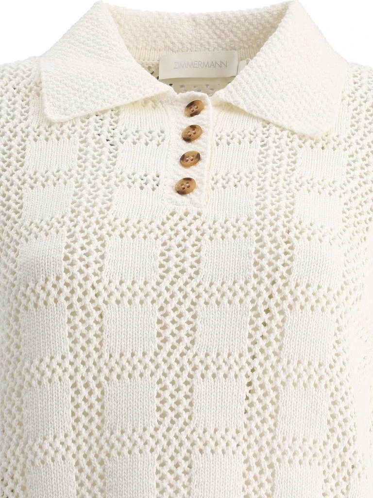 商品Zimmermann|Zimmermann Lyre Polo Top,价格¥2169,第4张图片详细描述