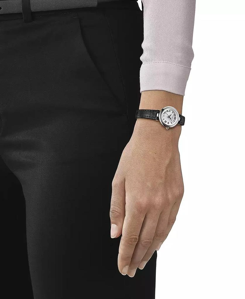 商品Tissot|Women's Swiss Bellissima Black Leather Strap Watch 26mm,价格¥3077,第5张图片详细描述