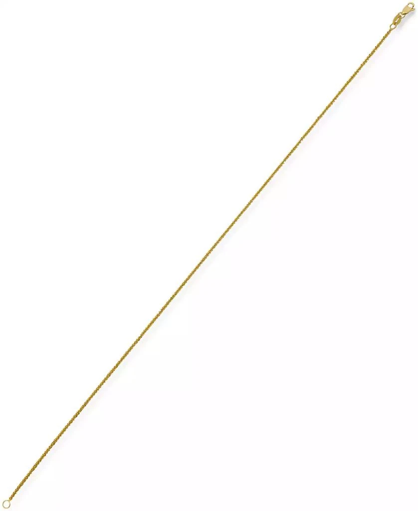 商品Macy's|Sparkle Chain Ankle Bracelet, 10" (1-1/2mm) in 14k Yellow Gold or 14k White Gold.,价格¥1589,第4张图片详细描述