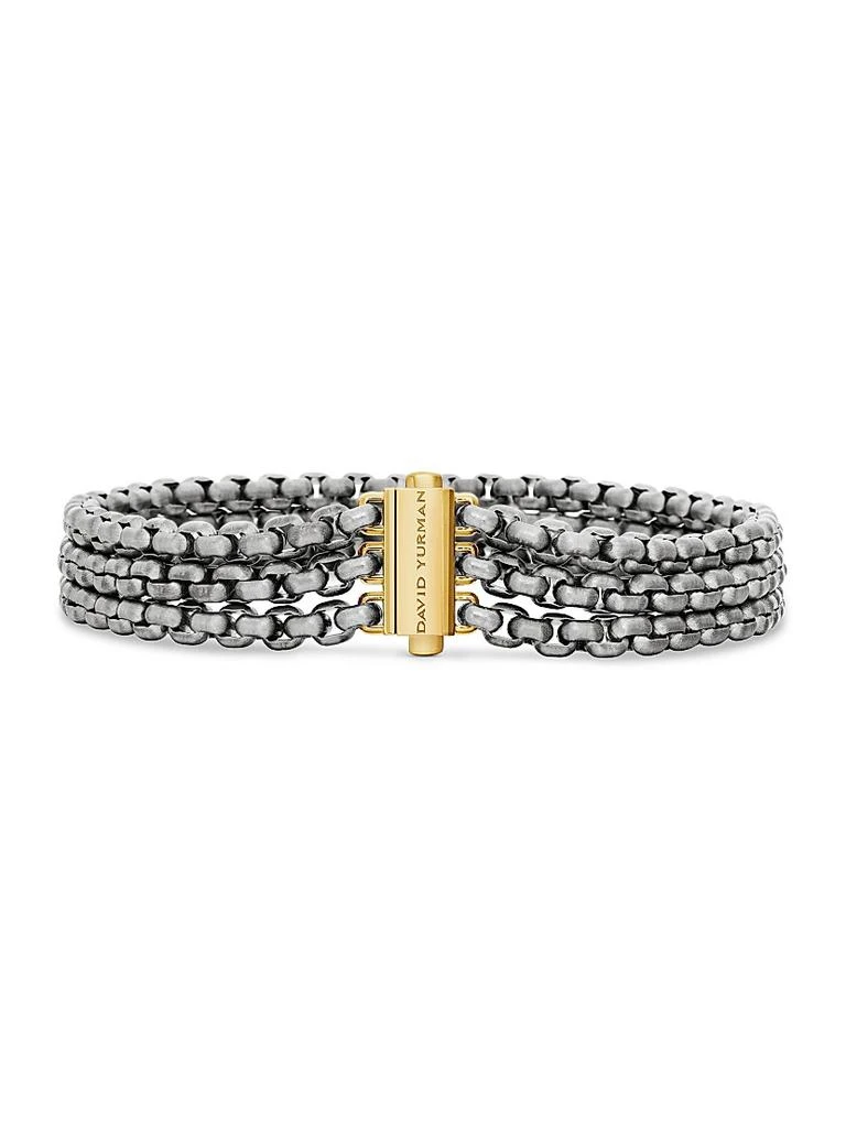 Three Row Box Chain Bracelet in Titanium 商品