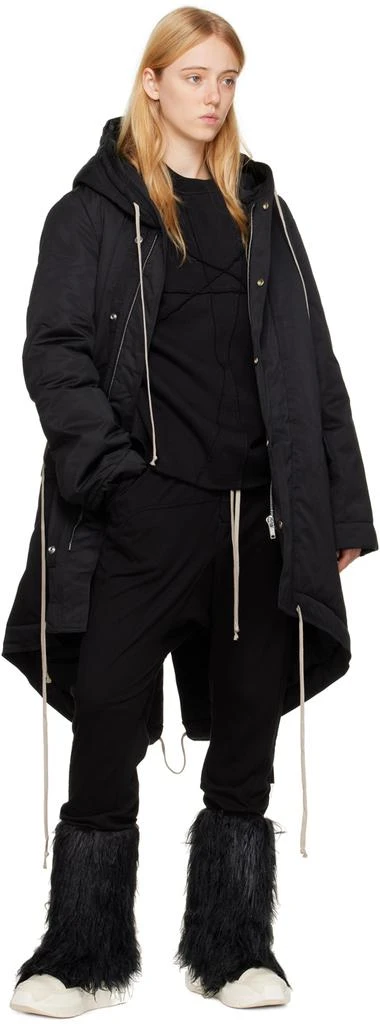 商品Rick Owens|Black Fishtail Coat,价格¥4728,第4张图片详细描述