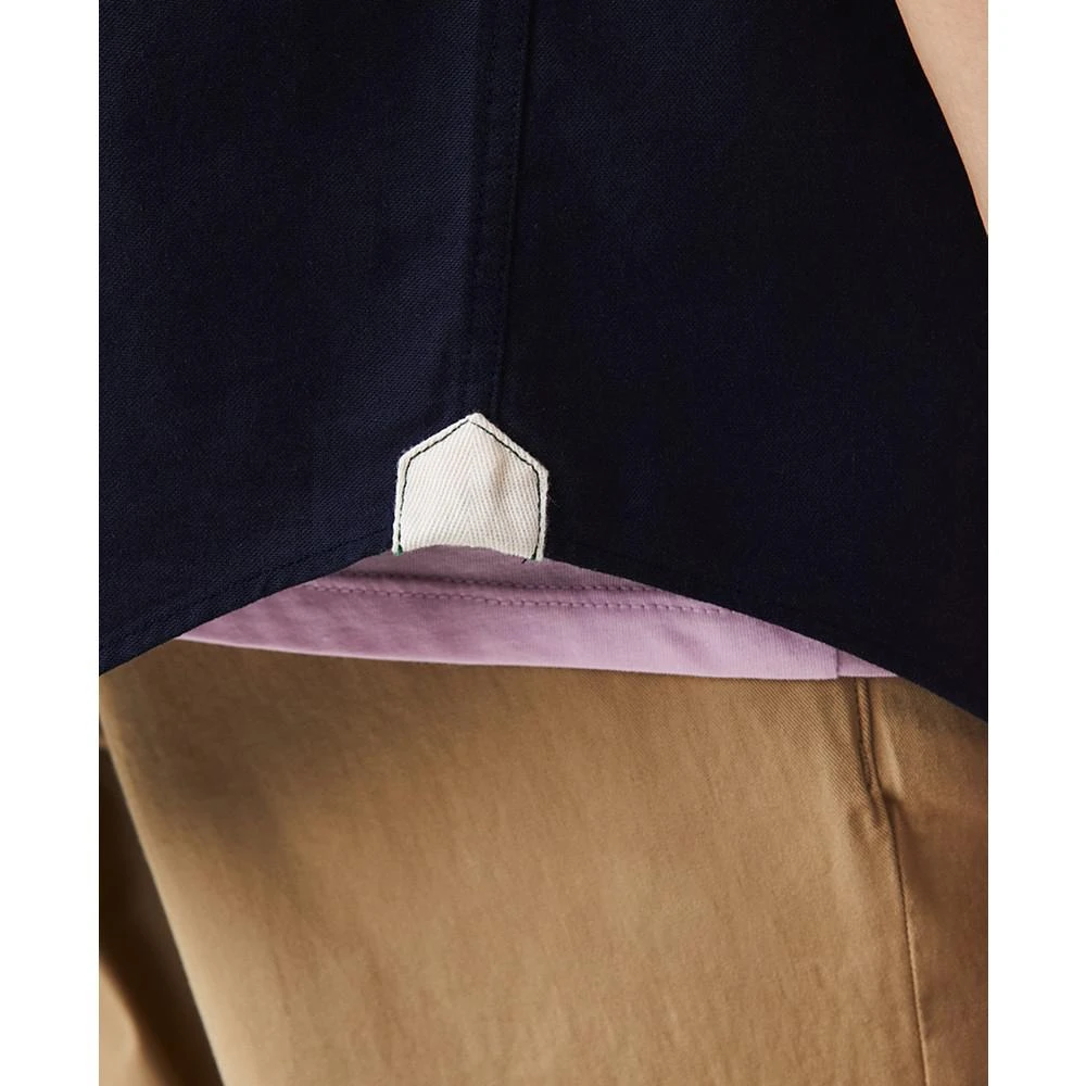 商品Lacoste|Men's Regular-Fit Spread Collar Solid Oxford Shirt,价格¥731,第4张图片详细描述