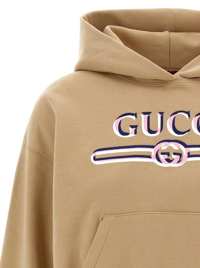 商品Gucci|Logo Hoodie Sweatshirt Beige,价格¥7062,第3张图片详细描述