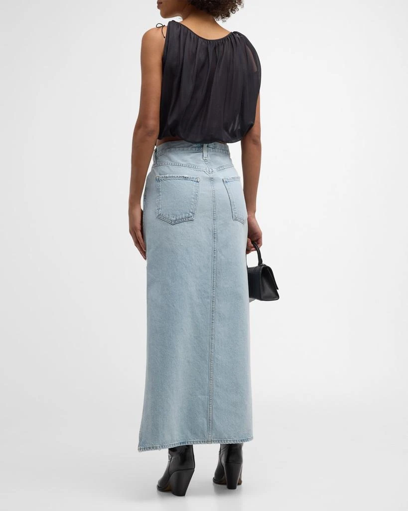 商品AGOLDE|Astrid Slice Denim Maxi Skirt,价格¥2142,第4张图片详细描述