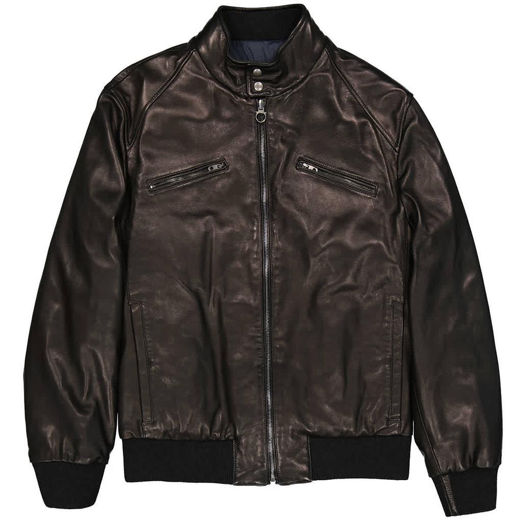 商品Salvatore Ferragamo|Mens Double-sided Leather Down Jacket,价格¥10236,第1张图片