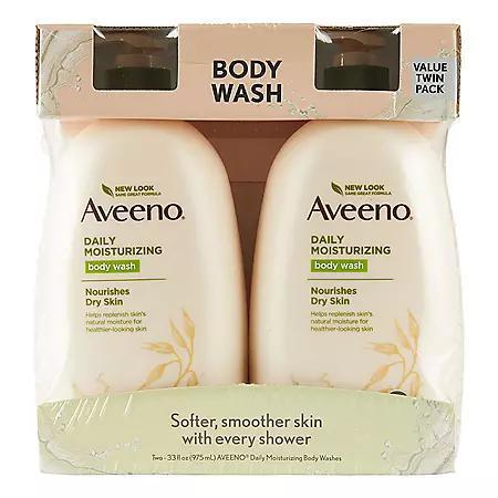 商品Aveeno|保湿沐浴液(33 fl. oz.2支),价格¥122,第1张图片