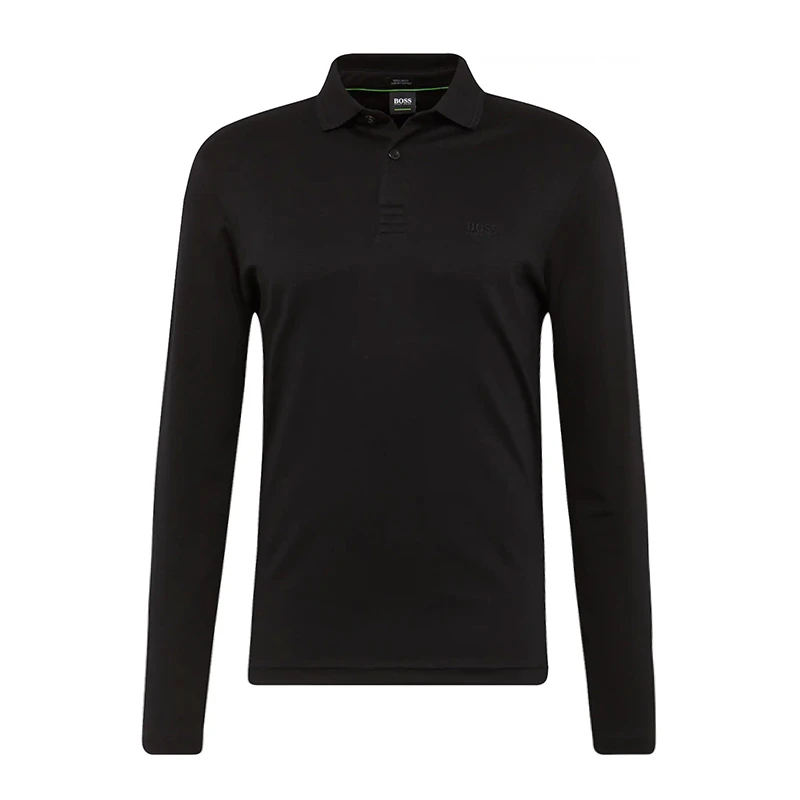 商品Hugo Boss|Hugo Boss 雨果博斯 男士纯棉时尚休闲翻领长袖POLO衫 PIROL-0510-001,价格¥812,第1张图片