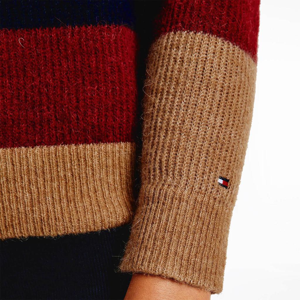 Tommy Hilfiger Women's Alpaca Sweater - Desert Sky Colourblock商品第3张图片规格展示