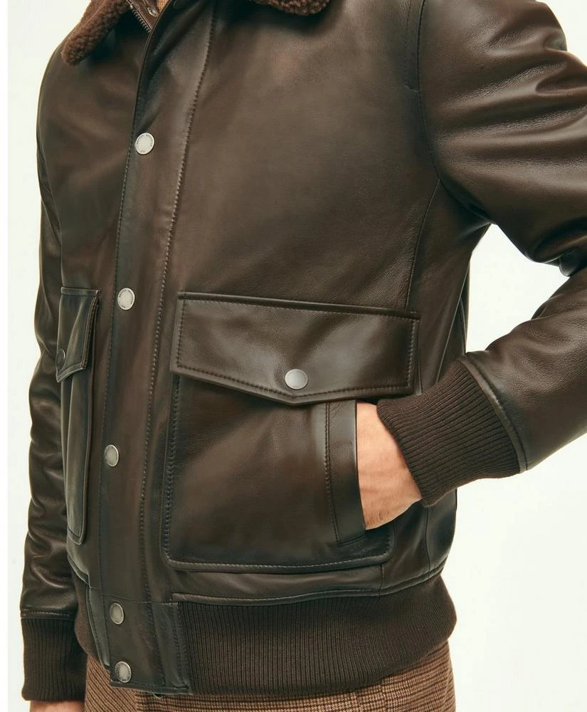 Leather Shearling Flight Jacket 商品