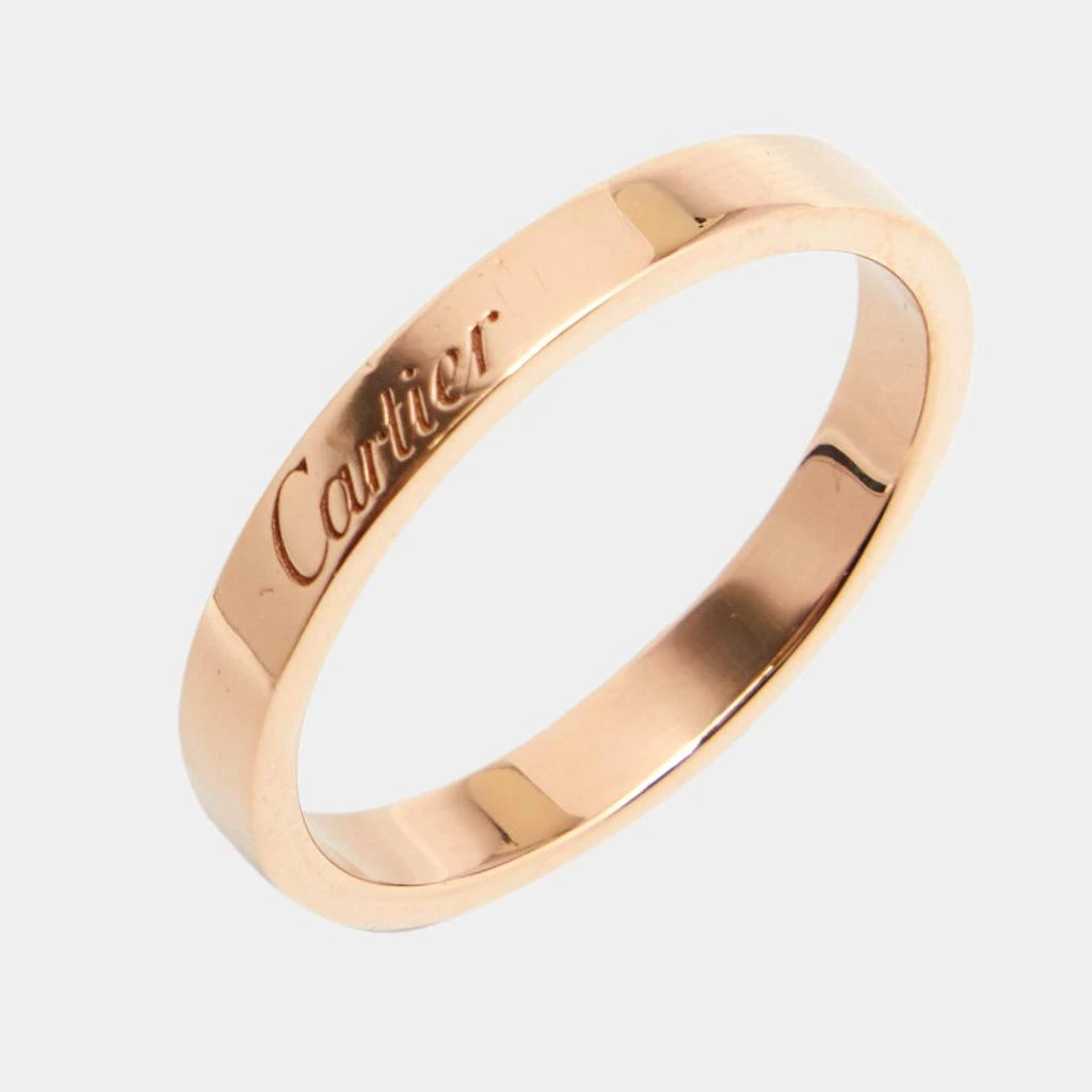 商品[二手商品] Cartier|Cartier C De Cartier 18K Rose Gold Wedding Band Ring 58,价格¥3901,第3张图片详细描述